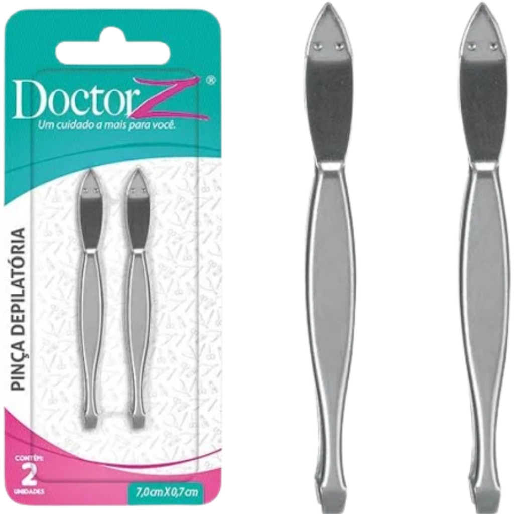 Kit 2 Pinça Depilação Sobrancelha 7 cm