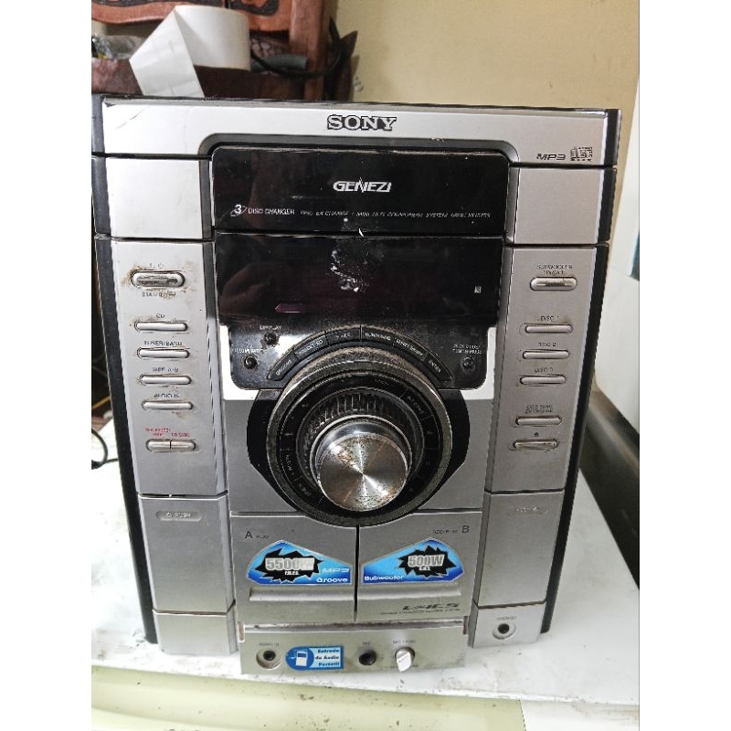 aparelho de som com defeito Sony genezi MHC-rg575s