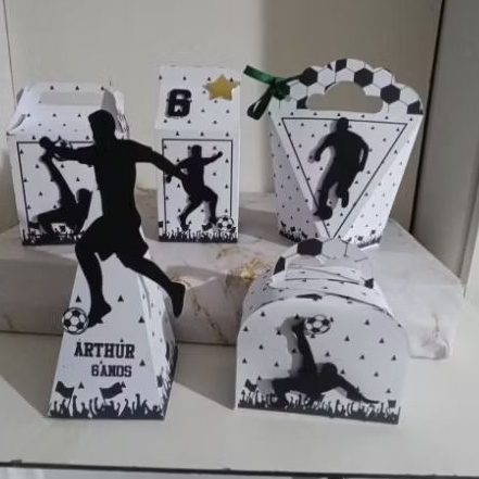 Kit Festa PERSONALIZADO Caixinhas PERSONALIZADAS Lembrancinhas para Festa Infantil FUTEBOL