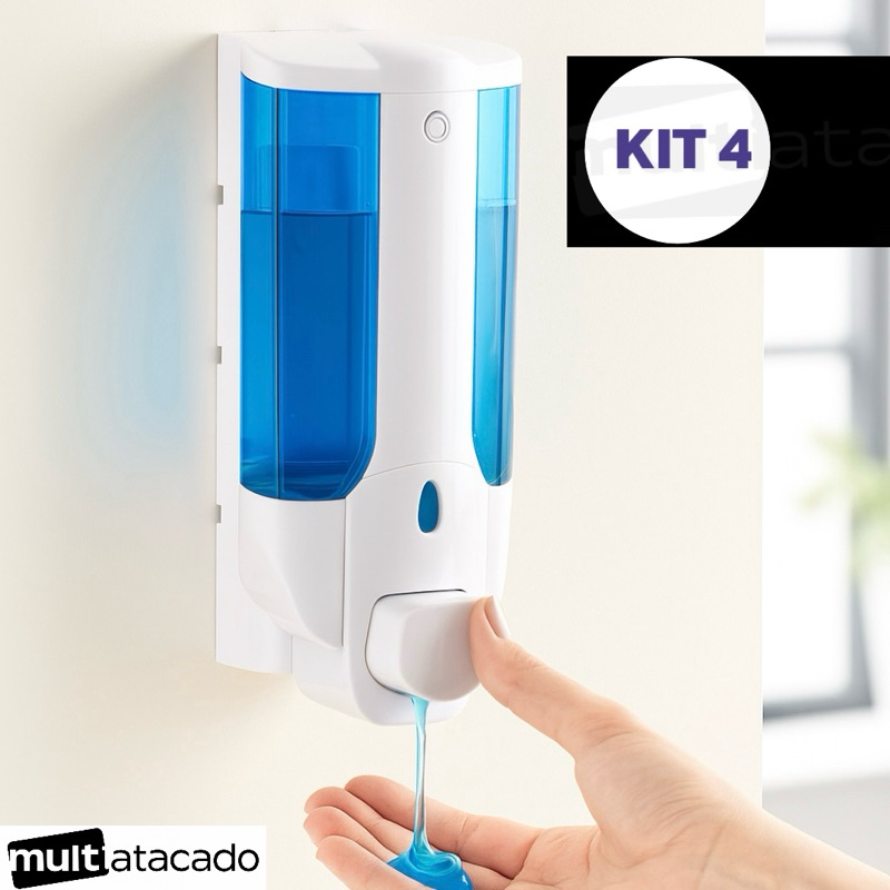 1,2,3,4 Dispenser porta sabonete liquido de parede detergente shampoo condicionador porta sabonete em Oferta na Shopee