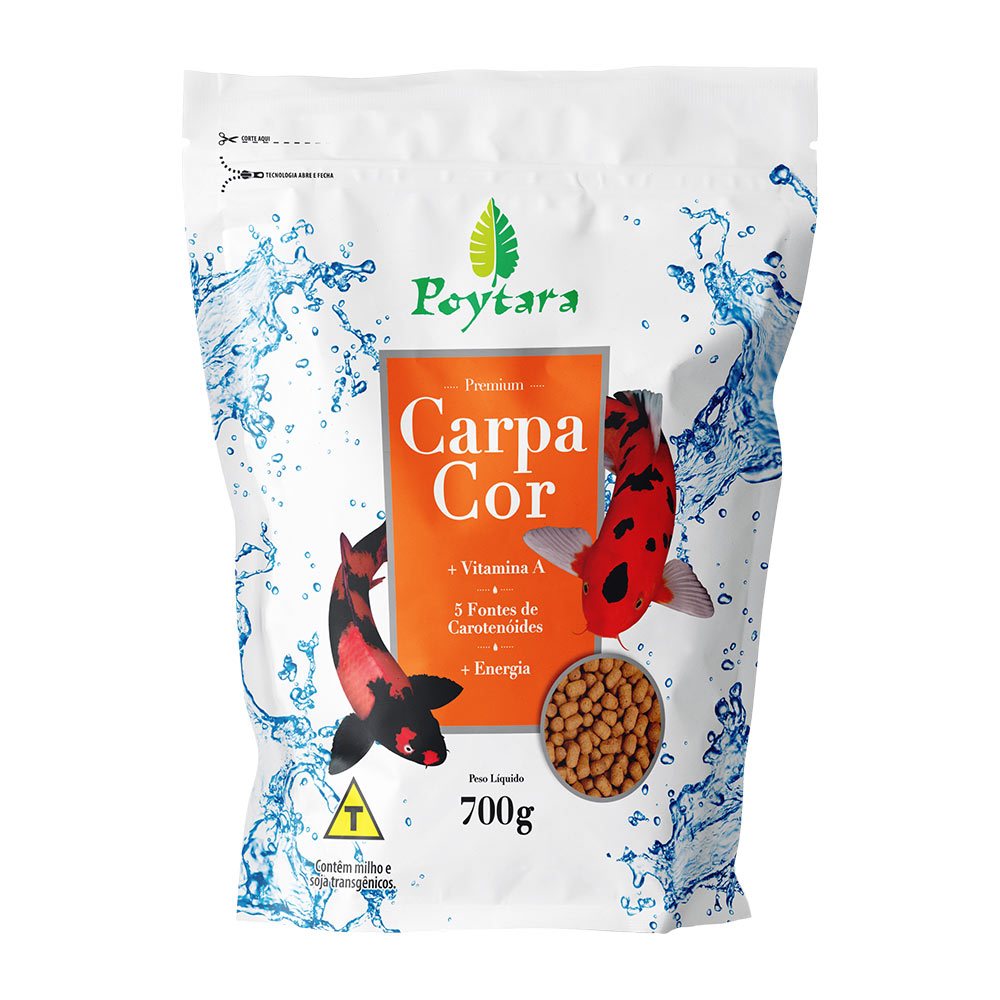 Ração para Carpas Foco Na Coloração Poytara Carpa Cor 700g em Oferta na Shopee