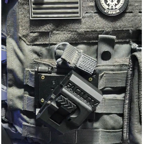 Coldre Para Colete Modular PM 22Gen 5 Ostensivo G22 G17 G19 Saque Rapido  Motorista