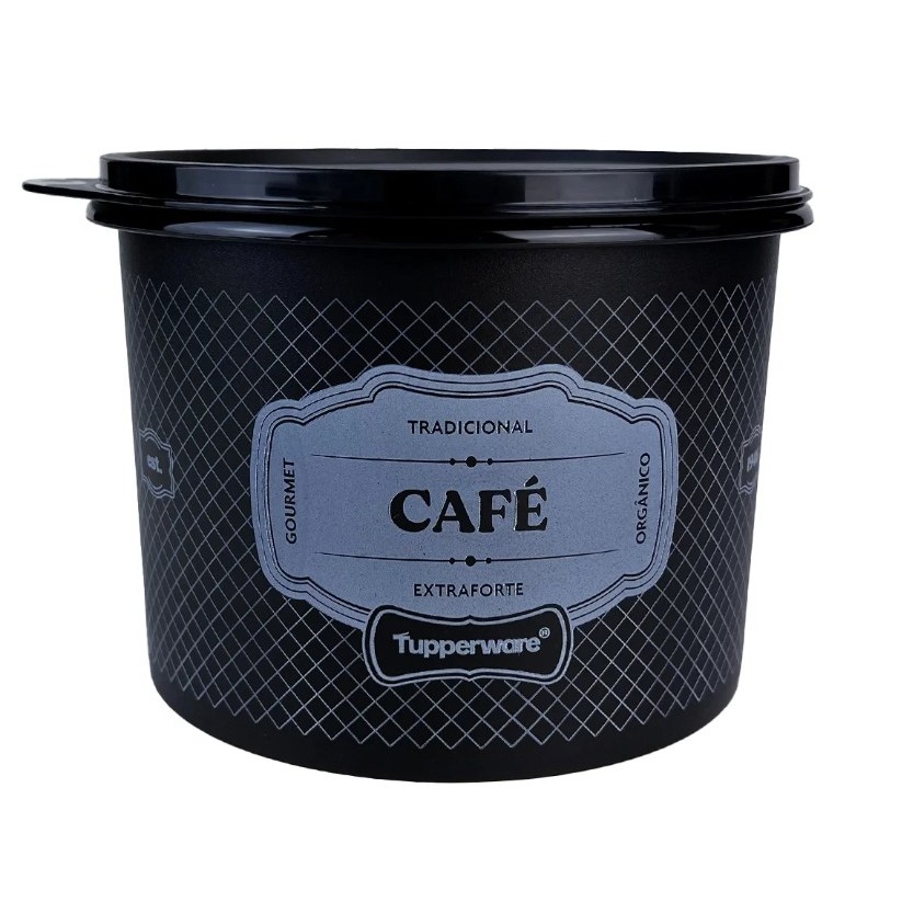 Tupperware Caixa Café 1,7l / 700g Mantimento Tampa Hermética Cor Café Essences Tupper