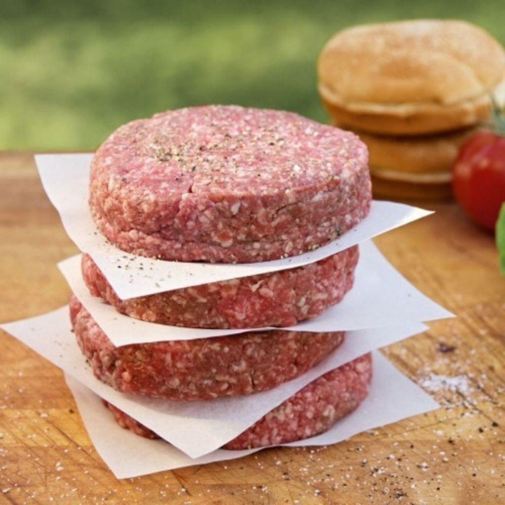 Separador de Hamburguer Filme Plastico Grau Alimentar Carne 15x15 - Kits c/ 500 un e 100 un