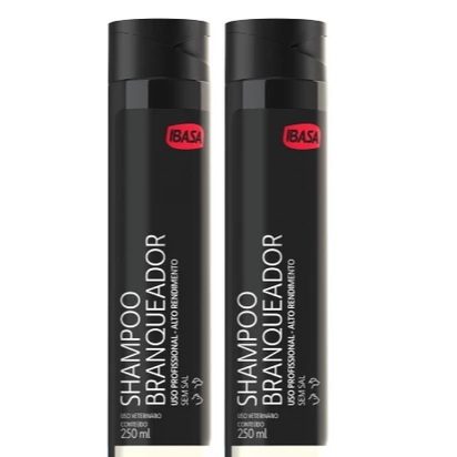 2 Shampoo Branqueador Ibasa 250ml Cães/Gatos