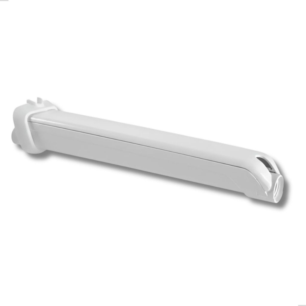 Braço Cano Chuveiro Elétrico 40cm Capa Embutidor Esconde Fio Branco Pvc Astra