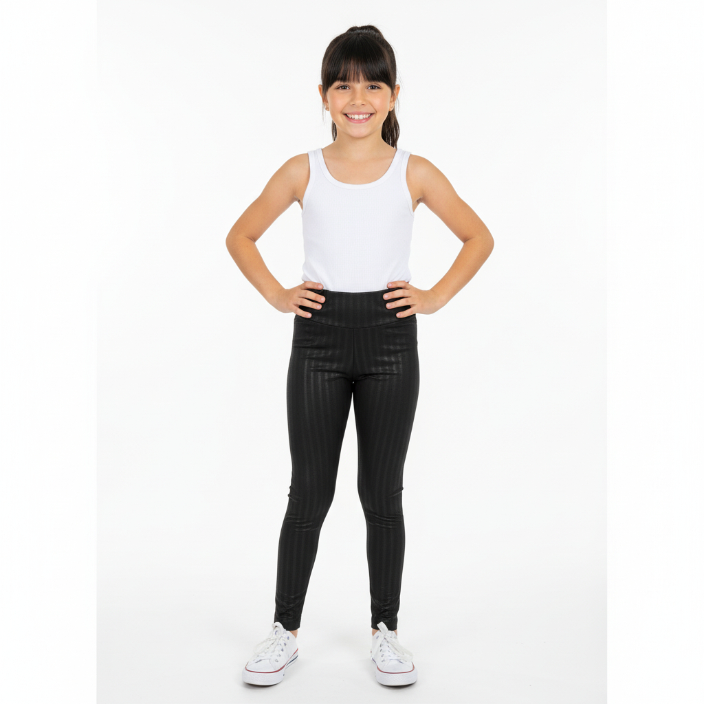 Calça Legging Suplex Zig Zag Cintilante Moda Infantil em Oferta na Shopee
