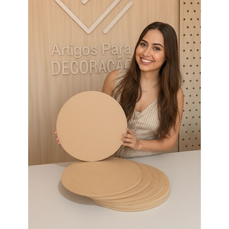 Kit 30 Sousplat Supla Soupla Suplat Mesa Posta Jogo Americano Artesanato Mdf cru
