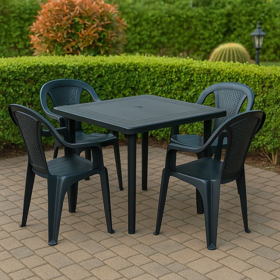 Mesa Desmontável Quadrada Resistente Arqplast 90omm x 900mm x 710mm Preta em Oferta na Shopee