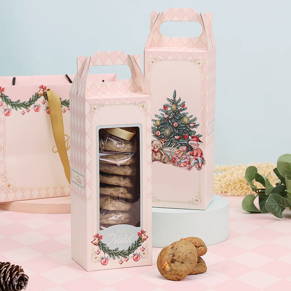 20 CAIXA PARA PRESENTE NATAL 8X6,5X20CM DOCE NATAL 5243 ( JANGO NATAL 2025 )