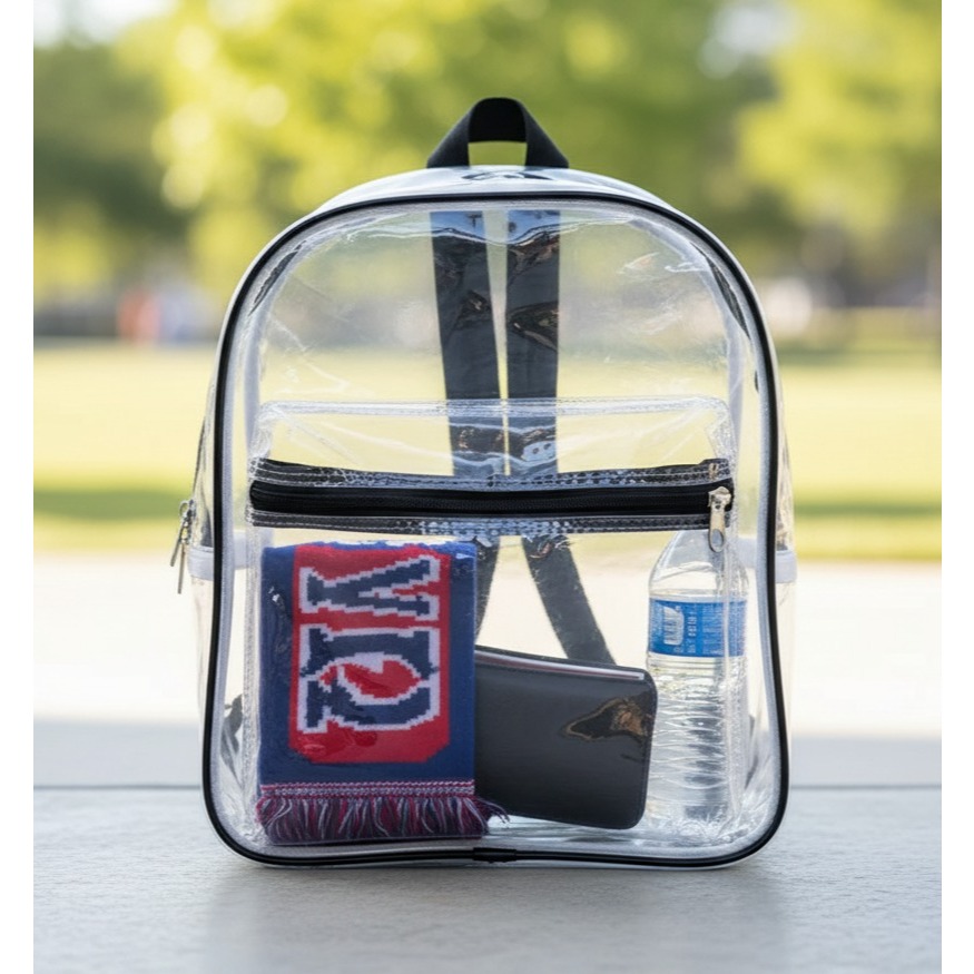 Mochila Bolsa Transparente Diversas Cores Escolar Juvenil Adulto Unissex em Oferta na Shopee