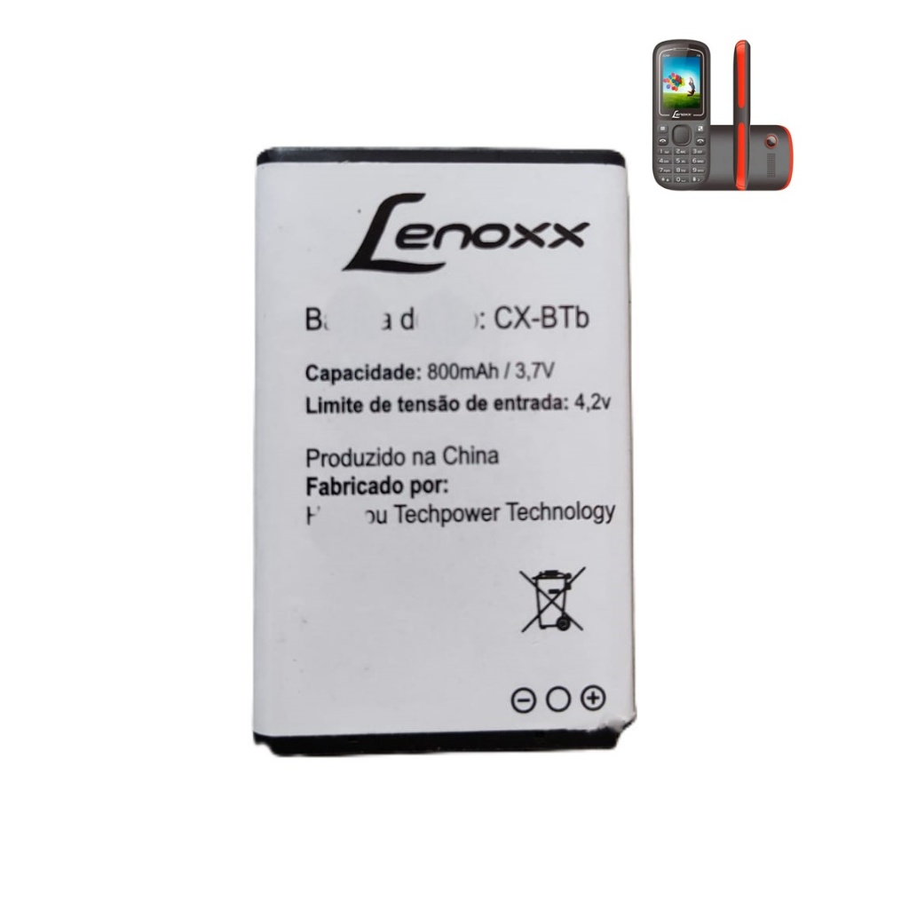 Bateria Lenoxx Cx904 Cx 906 Cx 905 Cx 907 Cx 908 Cx-btb 800mah Nova + Garantia em Oferta na Shopee