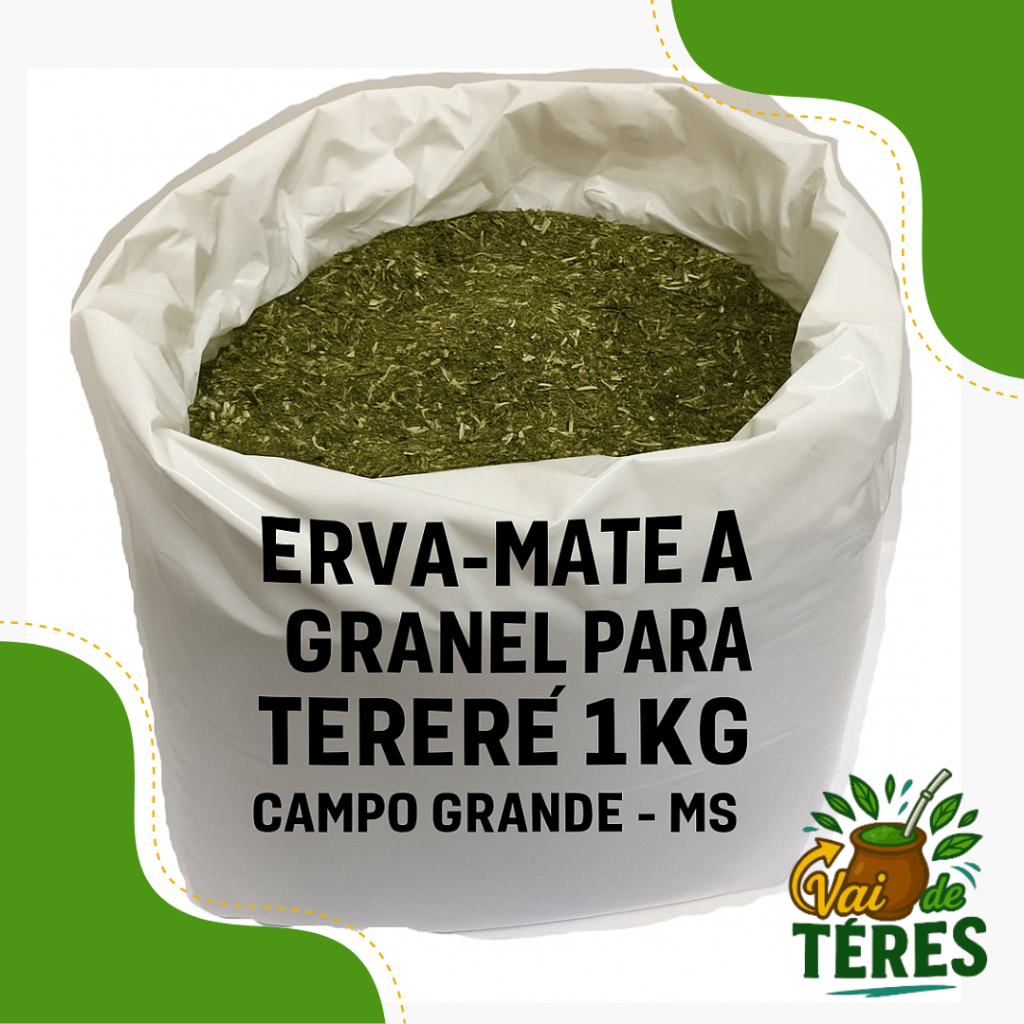 Erva Mate natural para Tereré a Granel 1kg produção artesanal de Campo Grande - MS