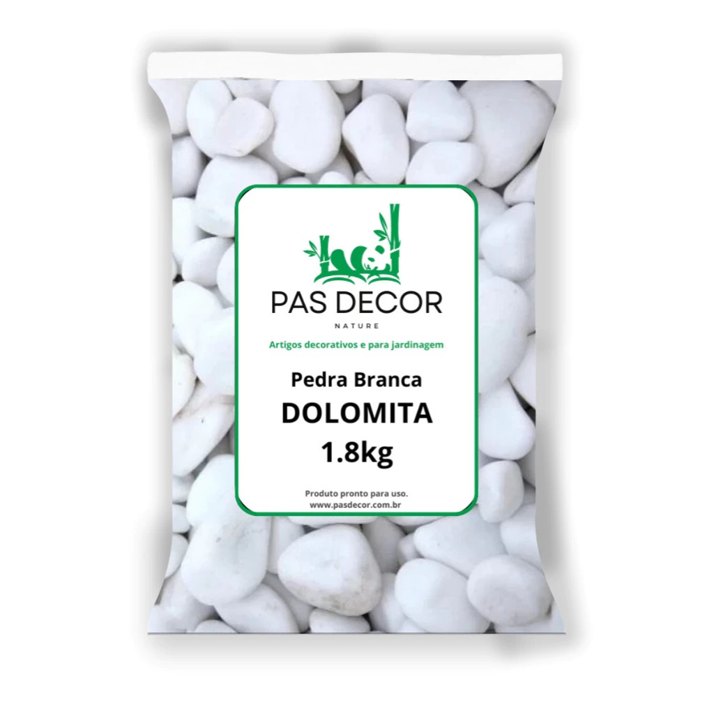 Pedra Seixo Branca Dolomita Para Decoração de Vaso Jardim Ornamentais - 1, 3 e 5 kg em Oferta na Shopee
