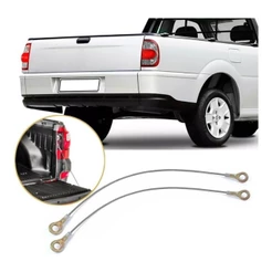Par Cabo De Aço Tampa Traseira Saveiro Bola G2 G3 G4