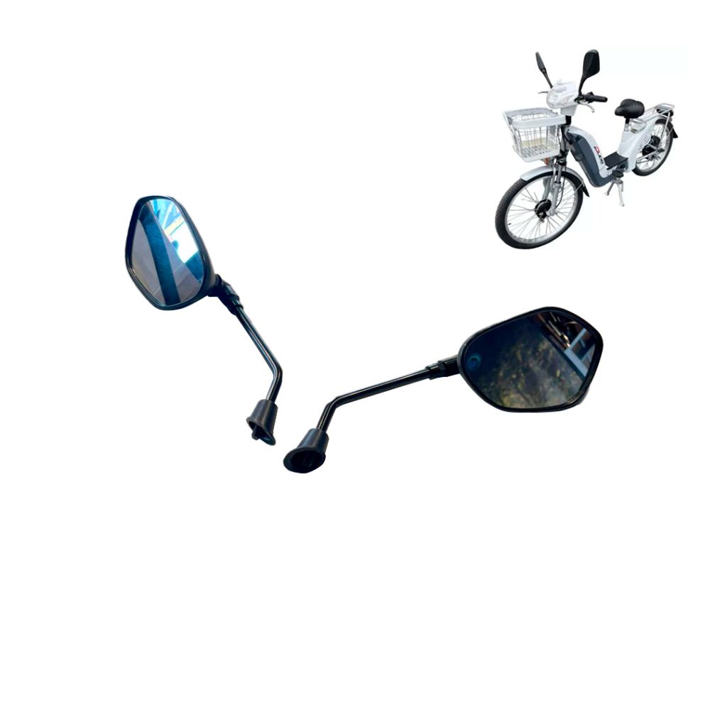 Par de Retrovisor Scooter Elétrica Duos Bike Eko Rosca HNR