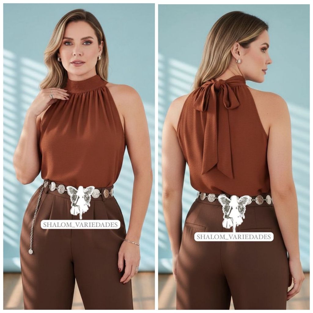 Blusa Regata Gola Alta Feminina com Amarração Regata Gola Alta Duna Blusinha Casual Gola Alta Feminina Blusinha com Laço em Oferta na Shopee