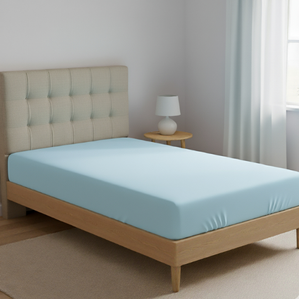 01 Lençol Solteiro Avulso Percal 400 Fios com Elástico 188cm x 88cm Alta Qualidade