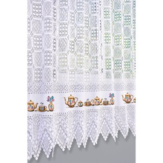 Cortina Lady para Cozinha - 1,10m altura x 2,50m largura (sem bandô) em Oferta na Shopee