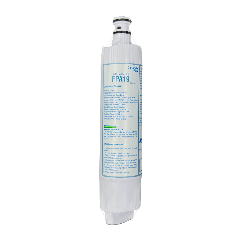 Filtro Planeta Água FPA19 Compatível Hoken Bling, New Sankai