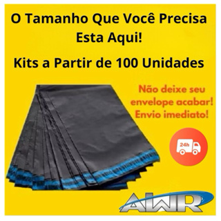 Kit 100 Envelope de Segurança Rosa e Preto Embalagem Plastica com Cola Adesiva Alta Resistencia E-commerce ideal envio em Oferta na Shopee