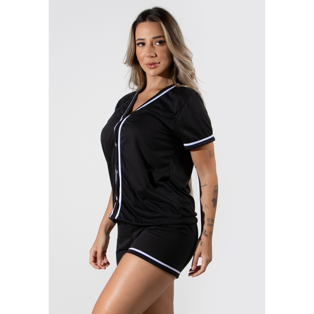 Promoção Pijama Curto Em Malha Blogueirinha Short e Blusa Amamentação