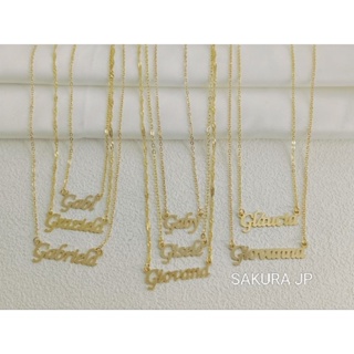 Colar com Nome Personalizado inicial G corrente folheado a ouro em Oferta na Shopee