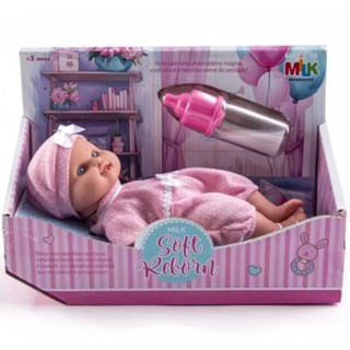 Boneca Reborn Soft Em Vinil Super Macio Com Mamadeira Magica - Envio Imediato em Oferta na Shopee