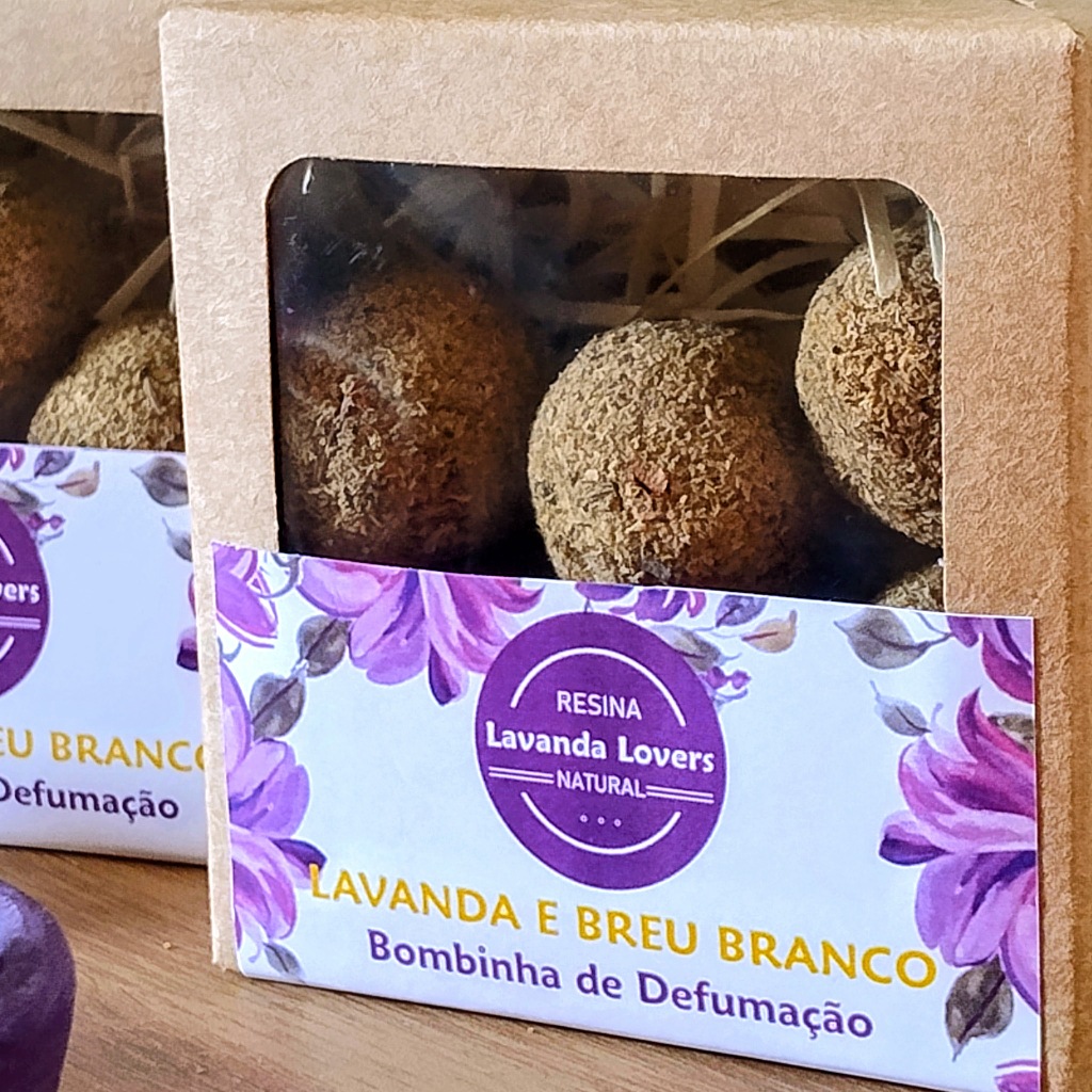 Bombinha Defumação Lavanda e Breu Branco LAVANDA LOVERS  Harmonizar, elevar e restaurar Bombita