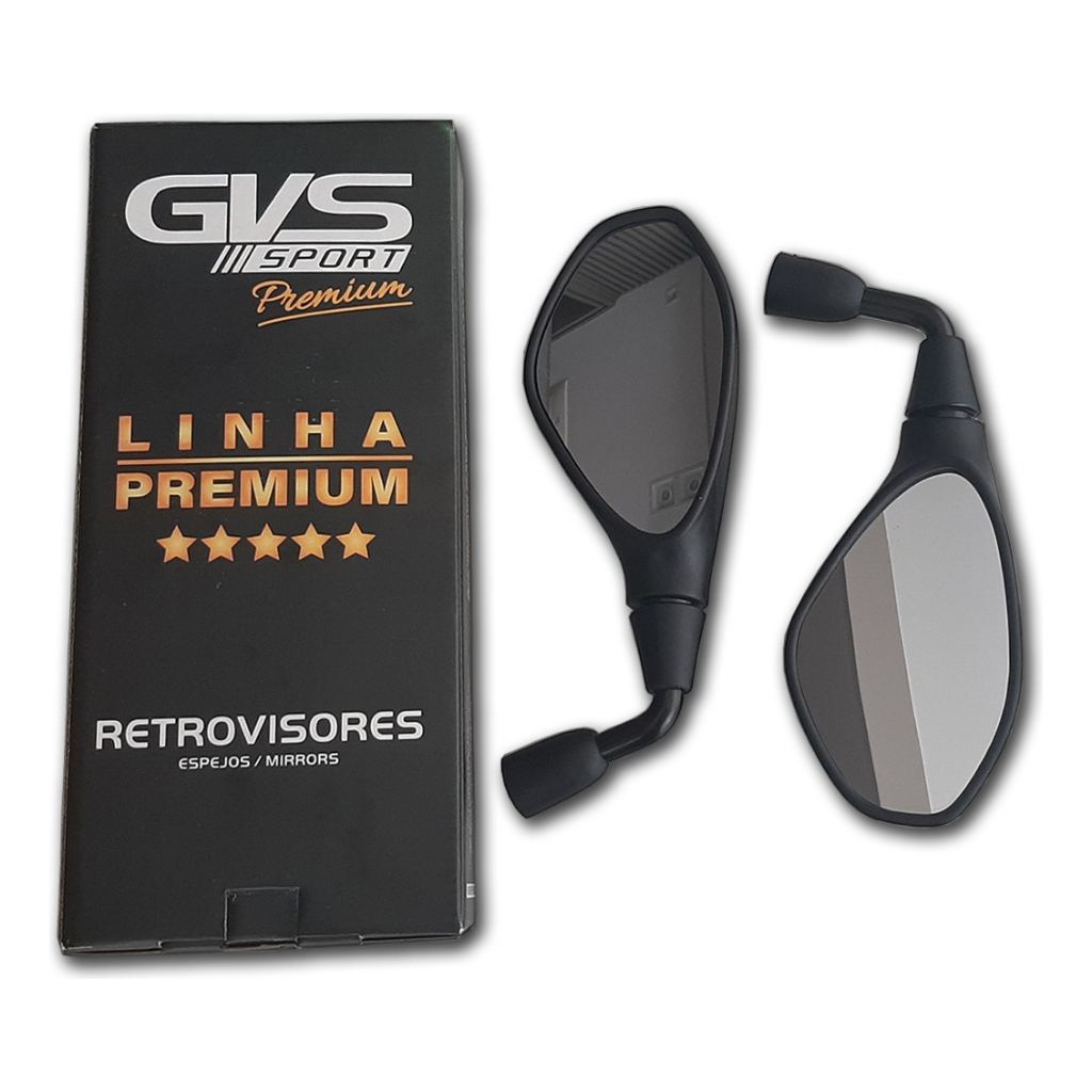 Retrovisor Gvs Bmw F800 Rebaixado 90° Honda Lente Convexa em Oferta na Shopee