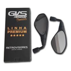 Retrovisor Gvs Bmw F800 Rebaixado 90° Honda Lente Convexa