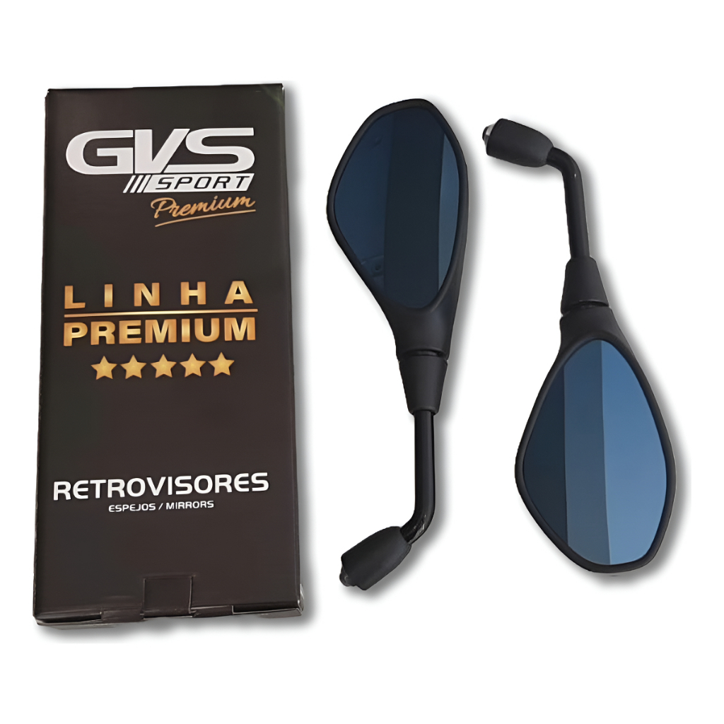 Retrovisor Gvs Bmw F800 Fixo Honda Lente Convexa Azul em Oferta na Shopee