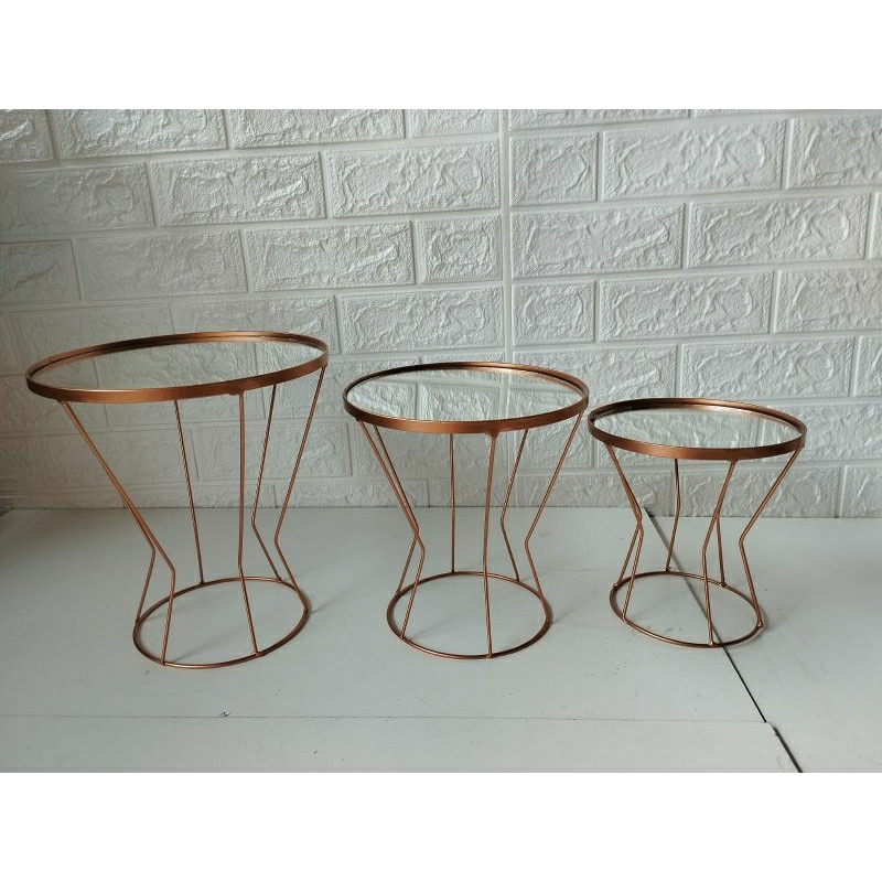 bandejas espelhadas luxo kit 3 peças cores a escolher em Oferta na Shopee