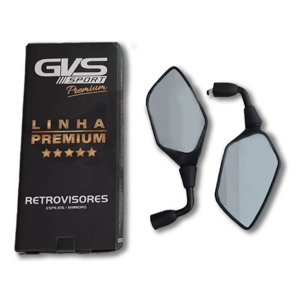 Retrovisor Gvs Xre 300 Rebaixado 90° Honda Lente Convexa em Oferta na Shopee