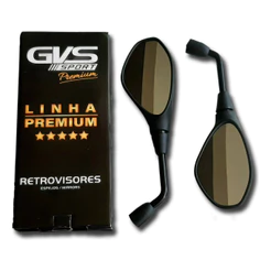 Retrovisor Gvs Bmw F800 Fixo Honda Lente Convexa Fumê