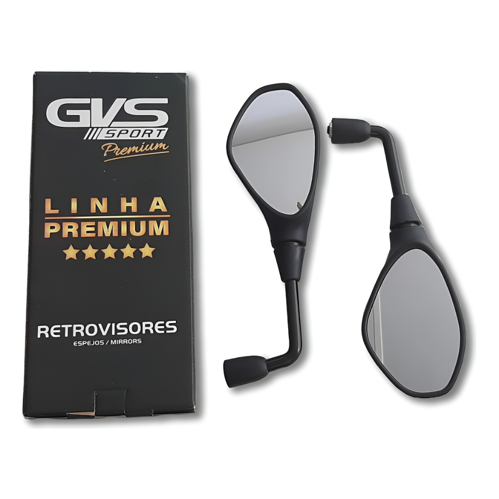 Retrovisor Gvs Bmw F800 Rebaixado Longo Honda Lente Convexa em Oferta na Shopee
