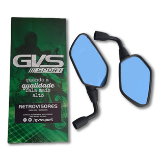 Retrovisor Gvs Cb 300 Rebaixado Honda Lente Convexa Azul em Oferta na Shopee