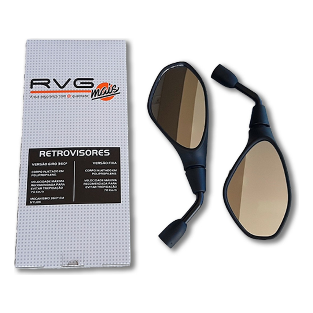 Retrovisor Bmw F800 Fixo Honda Lente Convexa Haste Curta em Oferta na Shopee