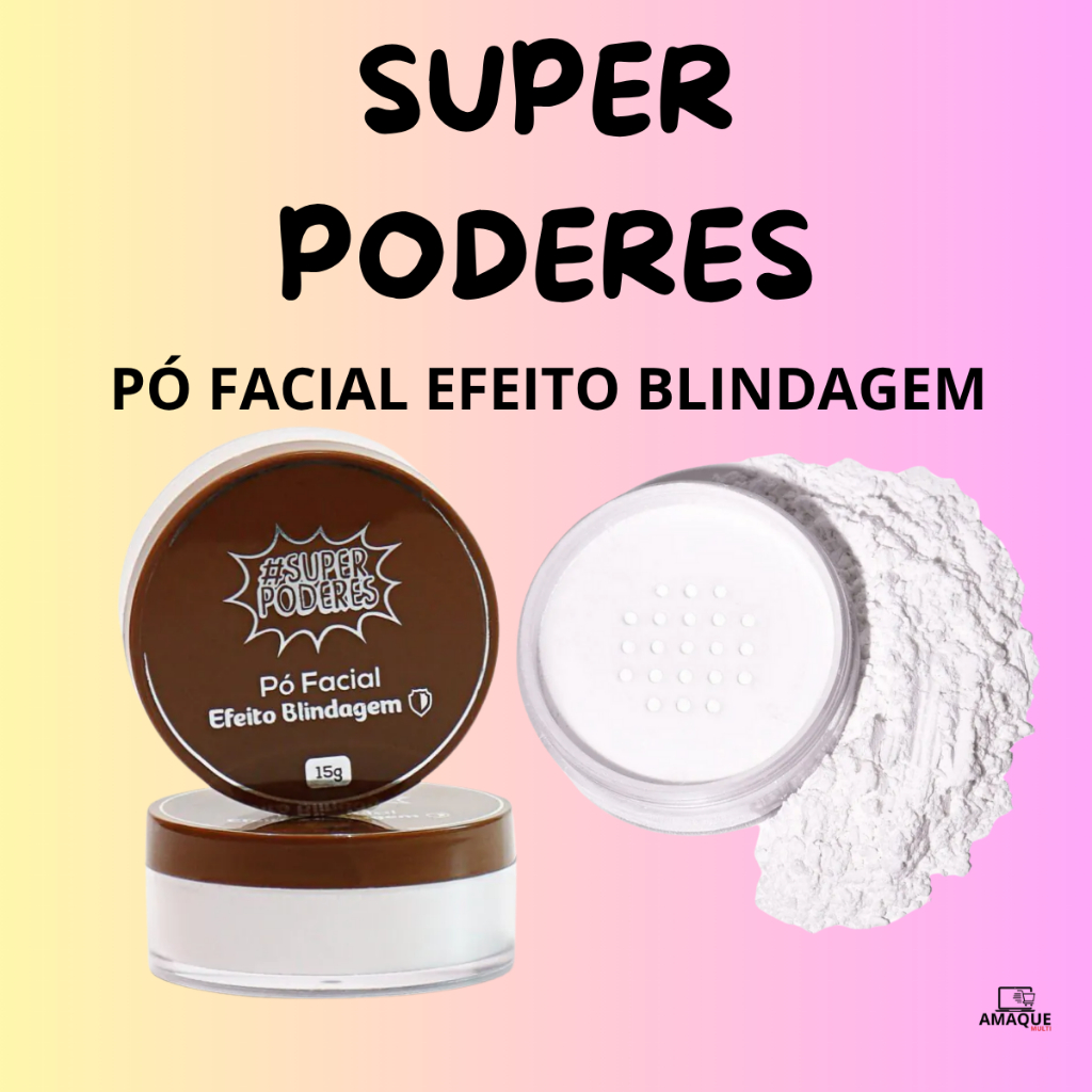 PÓ FACIAL EFEITO BILNDAGEM - SUPER PODERES em Oferta na Shopee