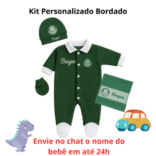 Kit Macacão Palmeiras 4 peças Todo Bordado em Oferta na Shopee