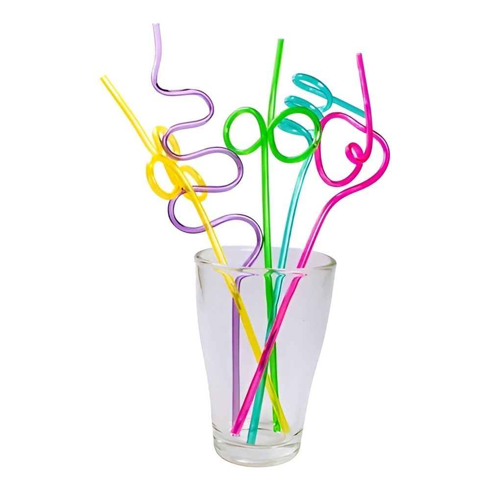 Kit Canudos Espirais Coloridos para Festa Temática Decoração & Drinks em Oferta na Shopee