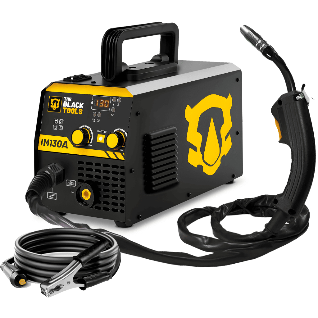 Máquina Solda Inversora Mig 130a Tocha Profissional Sem Gás The Black Tools em Oferta na Shopee