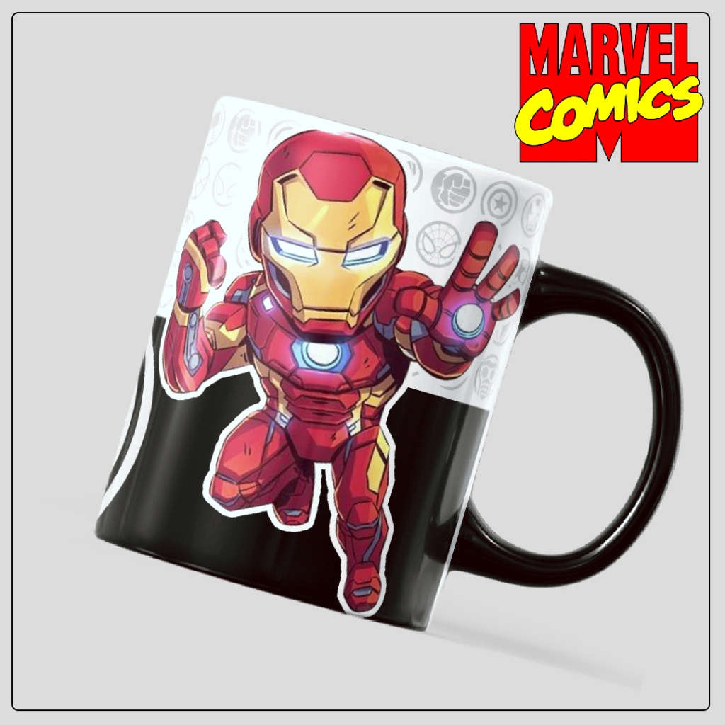 Caneca - Homem De Ferro - Iron Man – Presente, Brinde e Lembrancinha – Caneca Cerâmica Branca 325ml