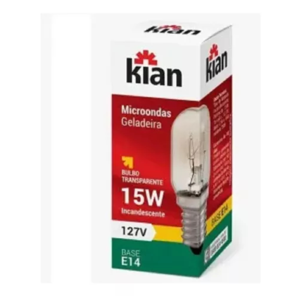 Lâmpada E14 15w 127v P/ Fogões Geladeiras Microondas 110v