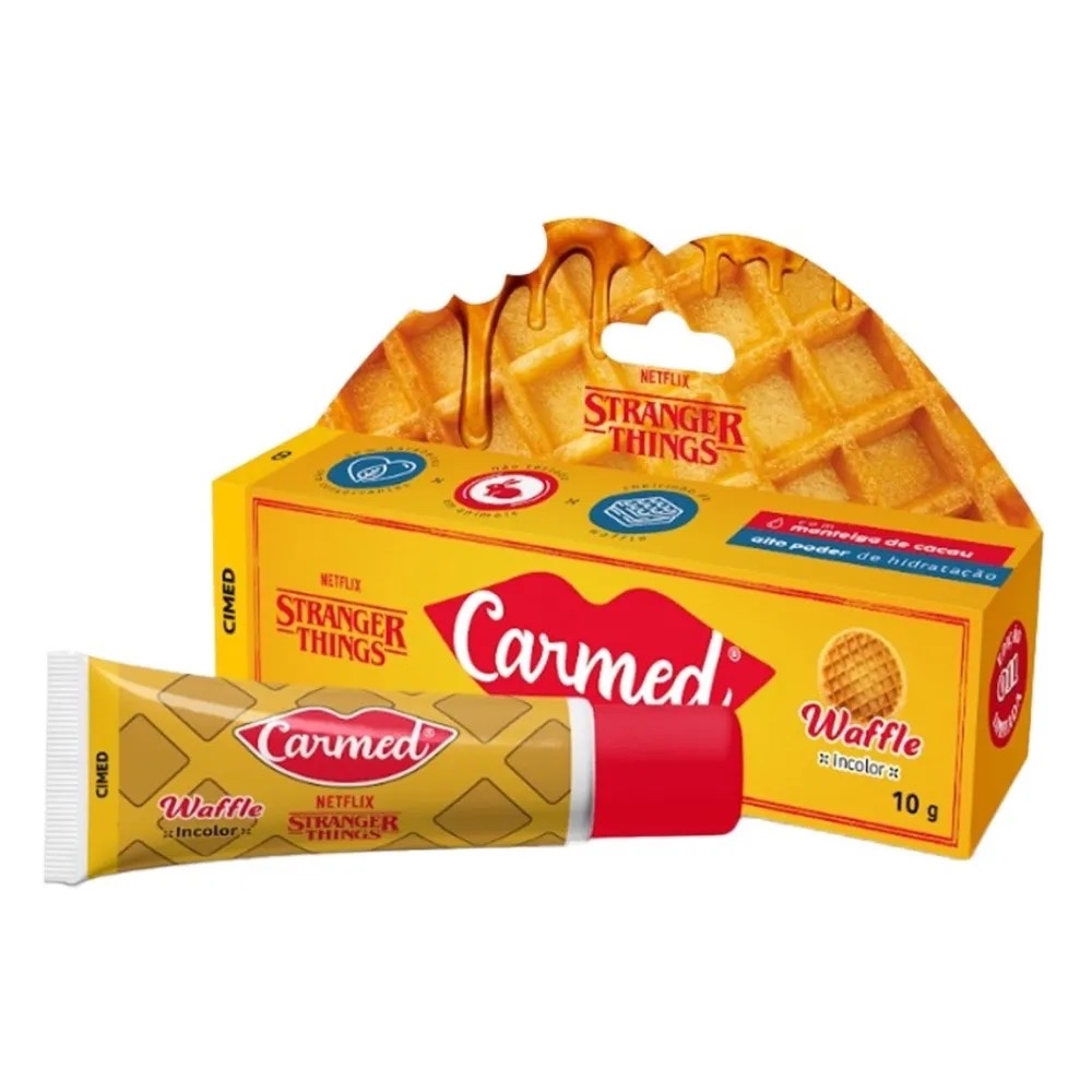 Hidratante Labial Carmed Netflix Stranger Things Waffle 10g