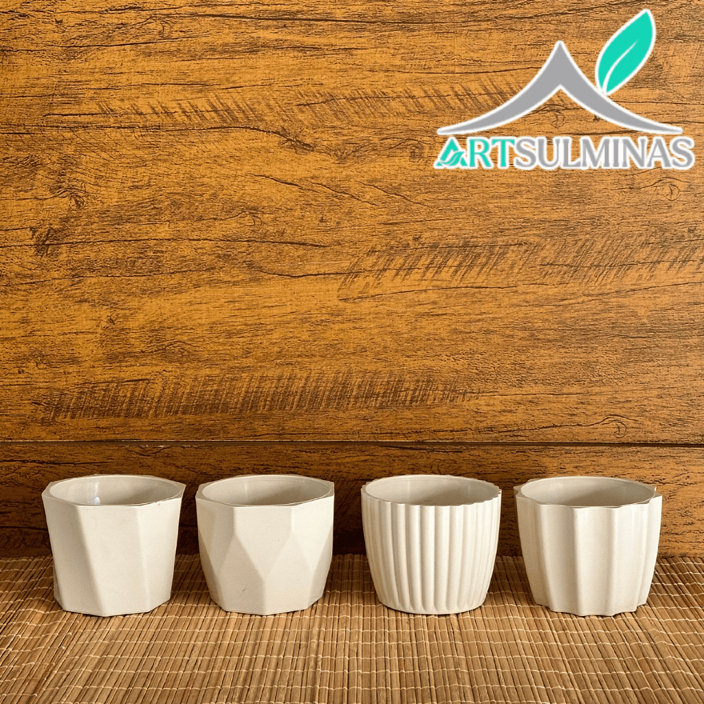 Kit Multi Cachepôs Pequenos mini N3 Decorativo Casa Sala Escritório Delicado Arranjo para Mesa