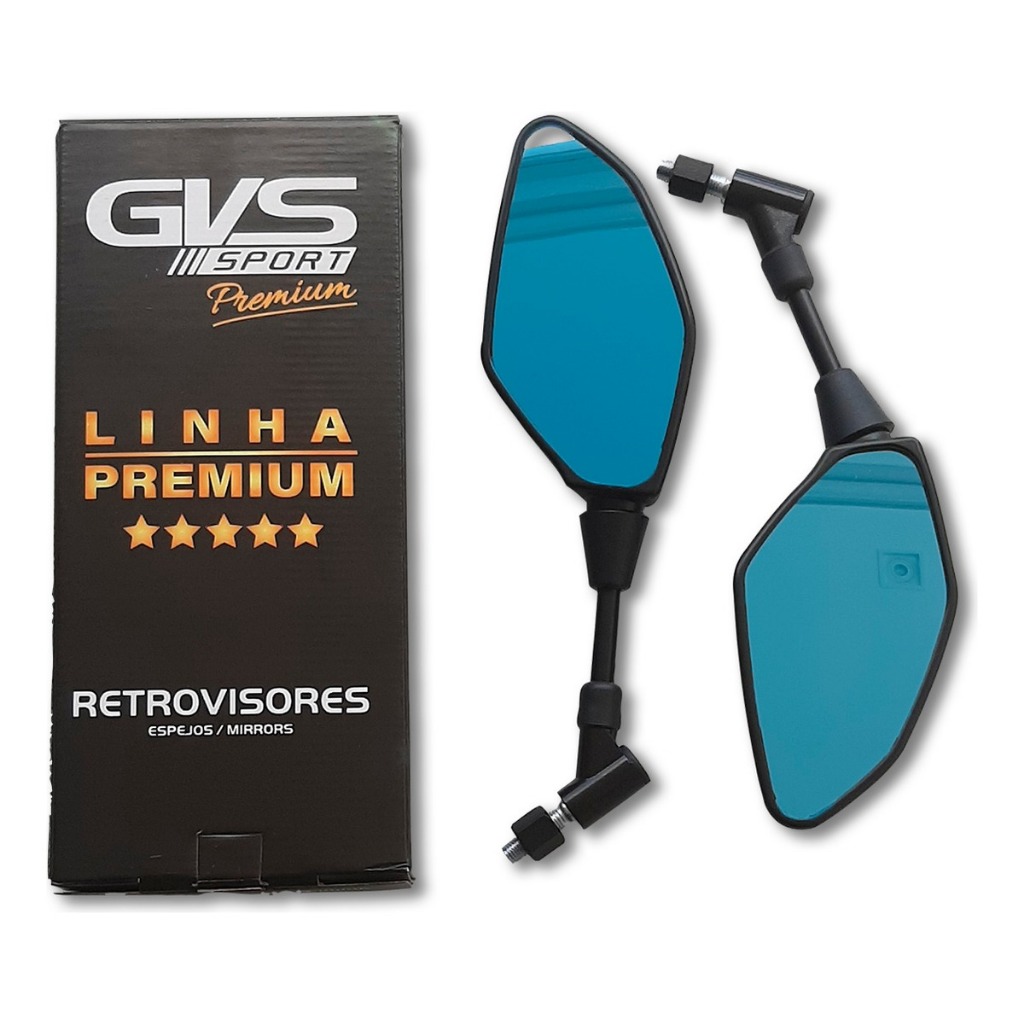 Retrovisor Gvs Mt 03 07 09 Giro 360 Yamaha L. Convexa Azul em Oferta na Shopee