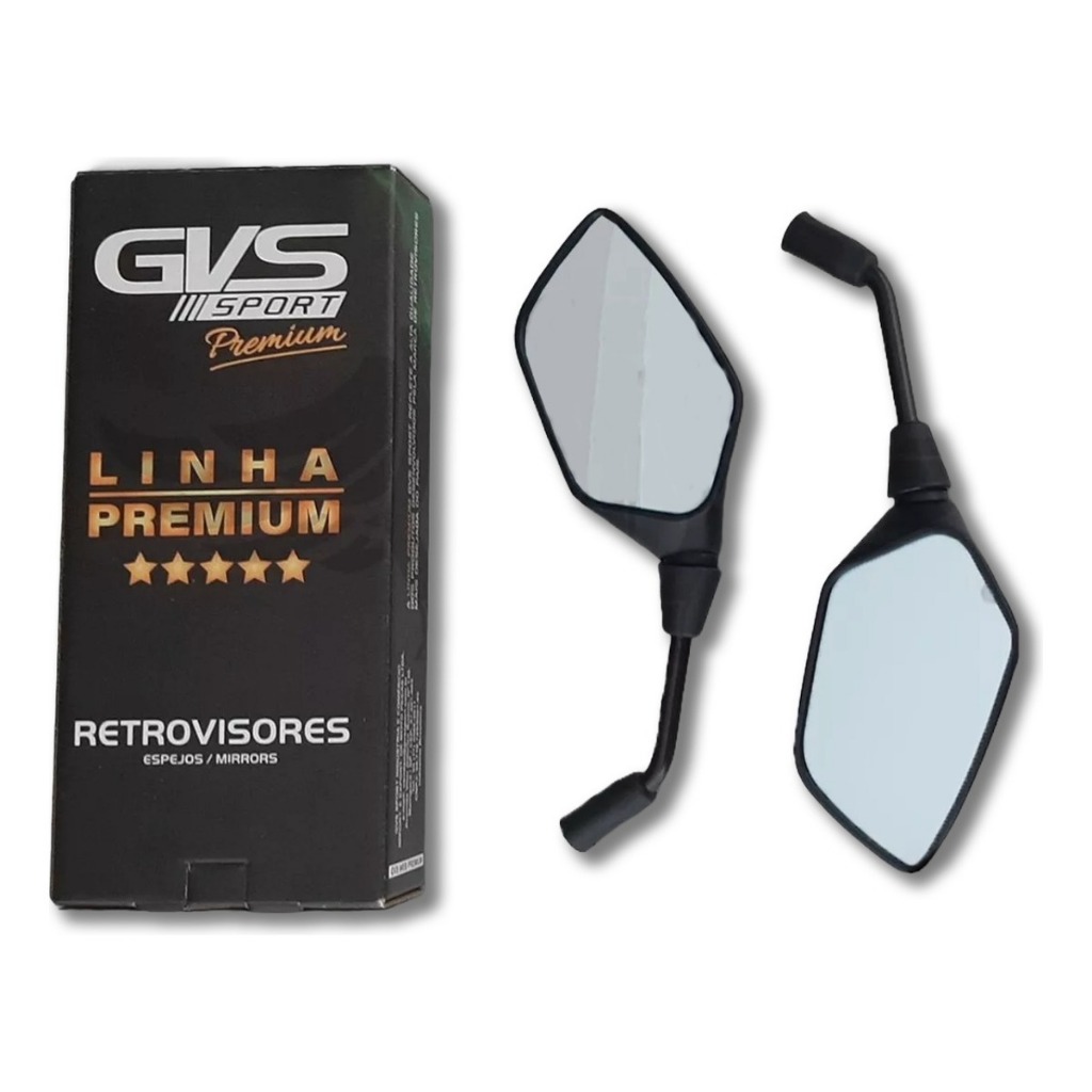 Retrovisor Gvs Xre 300 Haste Fixa Honda Lente Convexa em Oferta na Shopee