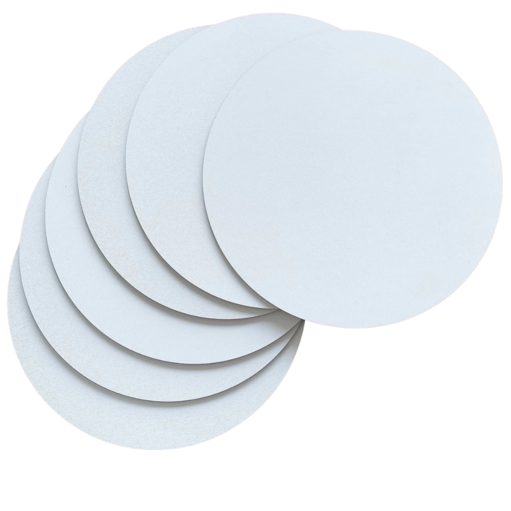 Kit 10 Cake Board 25cm Redondo MDF Branco 3mm Tabuleiro Base Para Bolo Confeitaria