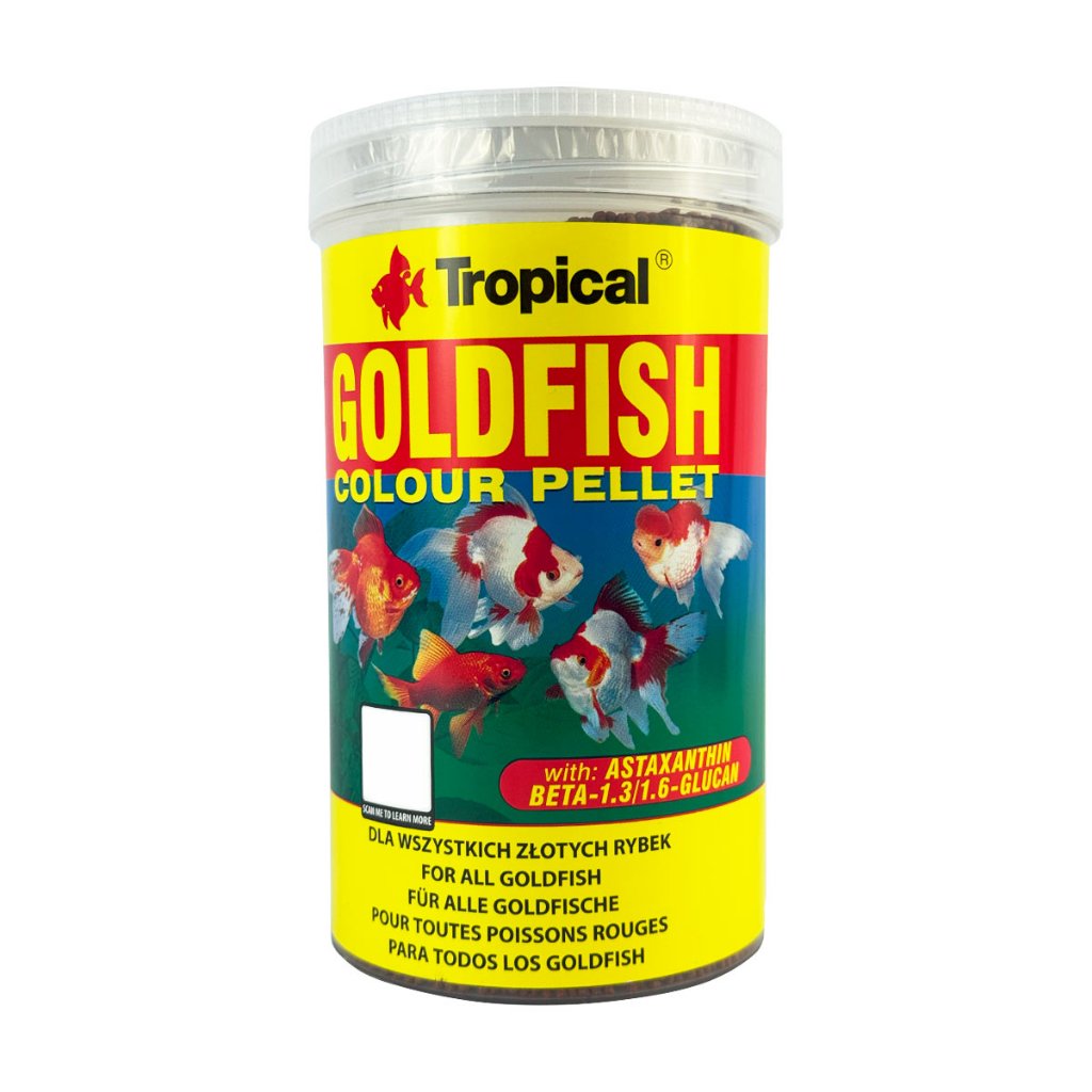 Ração Tropical Goldfish Colour Pallet 360g p/ Kinguios e Koi